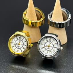 Creative Alloy Shell New Hot Selling Finger Circular Arabic Numeral Scale Dial Couple Men's And Women's Ring Watch