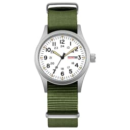 TPW 2026 Luminous 38mm Couple Wrist Watch Arabic Numeral Easy Read Fabric Strap 24hr Date Day Quartz Field Watch