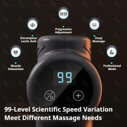 Mini 99 Speed Massage Gun Professional Electric Fascia Gun Portable Powerful Handheld Deep Tissue Muscle Vibrating Massager