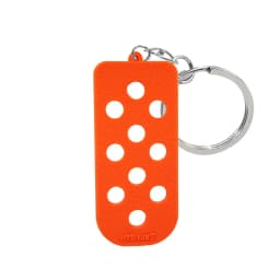 1pcs Black PVC Keychain With Hole Fit Shoe Charms For Car Women Men Kids Metal Pink Colorful Key Rings for Bag Accessories Gifts