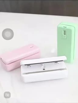 Plastic Bags Sealer Mini Heat Bag Sealer Handheld Portable Plastic Bag Sealing Machine USB Rechargeable Food Packaging Sealer