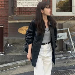 Loose Black PU Leather Jacket Korean Style Fashion Design Spring Autumn New Arrival Street Style Retro Suit Coat for Women