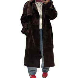 YOLOAgain High Quality Real Leather Trench Coat Women Genuine Leather Jacket Windbreak Female