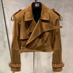 Female Leather Jacket Women Winter Genuine Sheep Leather Coat Wide Shoulder Paddad 23012