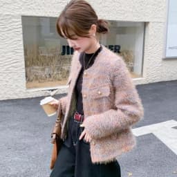 2025 New Autumn Thickened Short Outerwear for Women Fragrance Style Ladylike Top Quality Polyester Fiber Ladies Jacket