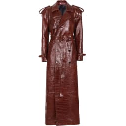 YOLOAgain Real Leather Trench Coat Women Genuine Suede Coat Floor Length 150cm
