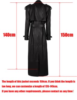 YOLOAgain 2025 Autumn 150cm Length Long Real Leather Trench Coat Women High Quality Genuine Leather Jacket Female Streetwear