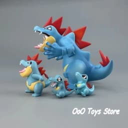 Anime Pokemon Figure Feraligatr Evolutionary Group Action Figures Pvc Statue Desktop Ornamen Collection Model Toys Gifts 3-11cm