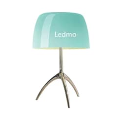Nordic Modern Colorful Glass Lampshade Three Legged LED Desk Lamp Suitable for Study Bedroom Living Room