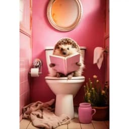 CHENISTORY Paint By Number Animal toilet Landscape Kits Handpainted Picture By Number Drawing On Canvas Home Decoration