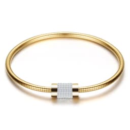 Stainless Steel Magnetic Clasp Bracelet Fashion Jewelry Crystal Rhinestone Charm Leather Wrap Bracelets For Women