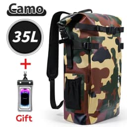 Swimming PVC Pack Dry Bag Backpack for Women Men 35L Waterproof Shoulder Kayak Trekking Drifting Rafting Surfing Boating Bag