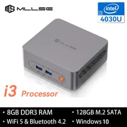 MLLSE Mini PC M2 Intel Gemini Lake Intel I3 4030U 8GB RAM 128GB ROM WiFi 5 Win10 Bluetooth 4.2 USB 3.0 Mini Computer