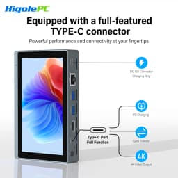 Higole Gole 2 Pro 5.5'' Mini PC Intel N5100/N5095 Windows 11 WiFi5 8/16 128/256G 4K Windows Tablet Desktop PC Mini Computers