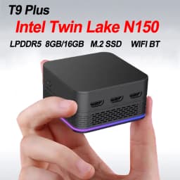 SZBOX T9 Plus Intel Twin Lake N150 Mini PC Windows 11 LPDDR5 8GB/16GB M.2 SSD Wifi BT RJ45*2 Desk Office MINI PC Gamer Computer