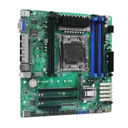 10-Bay X99 NAS Motherboard XEON E5-2699 2695 V4 C612 6*DDR4 V10*SATA 2*NVMe 4*2.5G LAN 3*PCIE Split Firewall M-ATX Mainboard