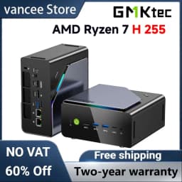 GMKtec K12 Mini PC AMD Ryzen™ 7 H 255 Dual DDR5 5600MT/s 3*SSD PCIe4.0 WiFi 6 BT 5.2 Dual 2.5G LAN OCulink Desktop Computer