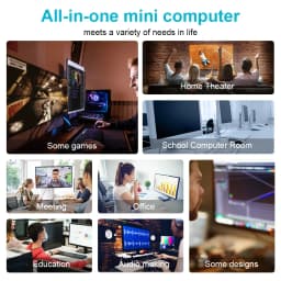 AMD Ryzen 5 5500U Ryzen 3 4300U/5300U Mini PC Windows 11 PRO DDR4 3200MHz NVME SSD WiFi6 BT5.2 Desktop Mini PC Gamer Computer