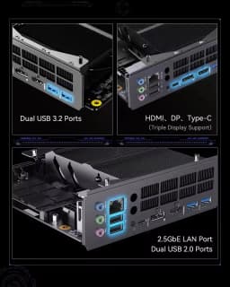 MINISFORUM BD895i BD775i SE Gaming Motherboard AMD Ryzen 9 8945HX 7 7745HX 2*DDR5 2*NVMe PCIe5.0 x16 2.5G LAN Mini ITX Mainboard