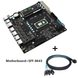 6 Bay NAS Motherboard 11th Gen Intel I7 1165G7 I5 1135G7 I3 1115G4 4x I226 2.5G 6xSATA 2xM.2 NVMe PCIEx4 Mini ITX Firewall Board