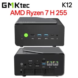 GMKtec K12 AMD Ryzen 7 H 255 Mini PC Windows 11 2*DDR5 3*PCIe SSD WiFi6E BT5.2 2*.5G LAN OCulink Desktop MINI PC Gamer Computer