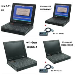 Retro Computer BOOK386 CPU DOS Computer 386 Windows3.11 Windows95 386CPU 9.7 Inch IPS LCD Monitor 16MB DRAM VGA CF Card