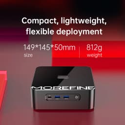 MOREFINE Mini Host M700S Loongson CPU 3A6000 High-Performance Processor Office Home Micro Computer Gaming Pc 16GB DDR4 256GB SSD