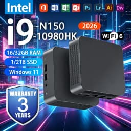 Mini PC Intel Core I9 10980HK Intel N150 Windows 11 16GB 32GB DDR4 1TB SSD WIFI 6 BT5.2 4K HD Desktop Computer Gaming PC Gamer