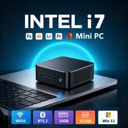 New Mini Pc Intel Core I3 6100U/I7 4510U Fuchu Windows 11 Pro 16Gb Ram 512Gb Ssd 4K Hd Type C Mini Pc Desktop Computer Wifi 6