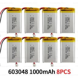 603048 3.7V Battery 1000mAh Rechargeable Lithium Batteries Polymer Cell for Game Console Controller Tendon Gun Bluetooth Headset