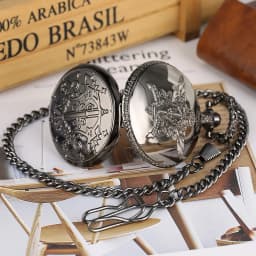 Dark Butler Japanese Manga Theme Alloy Pocket Watch Roman Numerals Dial Exquisite Cover Nice Necklace Best Appropriate Gifts