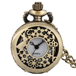 Small Pocket Watch Women Clock Drink Me Necklace Pendant with Bottle Birthday Gifts for Women Girl Watches Drop Shipping