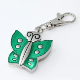 Butterfly Fashion Girl Pocket Pendant Keyring Watch with Chain Key Ring And Gift Bag - Clip-On Watch for Girls