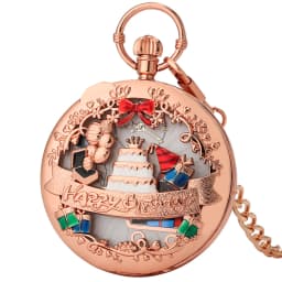 Happy Birthday Melody Musical Quartz Pocket Watch Silver/Gold/Rose Gold Music Pendant Pocket Timepiece Gifts Men Women Kids
