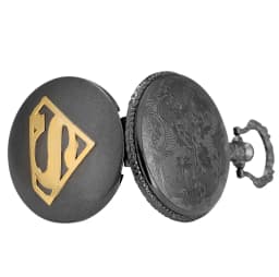 Top Fashion Super "S" Steampunk Quartz Pocket Watch with Blue Dial FOB Chain Bronze Antique FOB Watch Super Gifts for Men Women