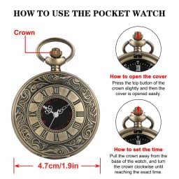 Retro Bronze Hollow Flip Quartz Pocket Watch Roman Numerals Gold Dial Watch Fashionable and Nice Chain Pendant Necklace Gifts