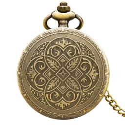 Retro Bronze Steampunk Flip-Top Male And Female Student Gift Quartz Necklace Commemorative Pocket Watch