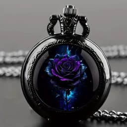 Retro Golden And Silvery Double Dragon Quartz Pocket Watch