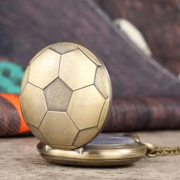 Blue Ball Series Pocket Watch Basketball Shape Wall Clock Fashion Gift Athletes