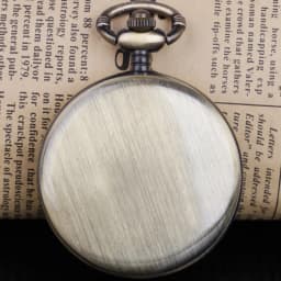 Vintage Steam Train Running on The Tracks Hollow Pocket Watch Necklace Pendant Chain Quartz Watch Unisex Gifts for Men Women