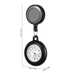Nurse Pocket Watch Premium Smiling Face Lightweight Clip- Badge Reel Hanging Pocket Watch for Staff Students Doctors