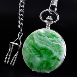 Antique Green Jade Mechanical Pocket Watch Classic Vintage Pendant Watch Men's Women's Necklace Jewelry Birthday Gift relógio
