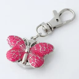 Mini Metal Clip Watch Fashion Cute Lovely Crystal Butterfly Quartz Watch Key Ring Chain Watches GL36K with Gift Bag