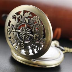 New Bronze in Wonderland Theme Quartz Pocket Watch Pendant Pocket Necklace Watches with FOB Chain Gifts Dropshipping