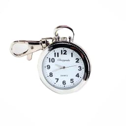 Fashion Watch Silver Round Women Quartz Long Necklace Pocket Watch Chain Pendant Men Gift Simple Watches