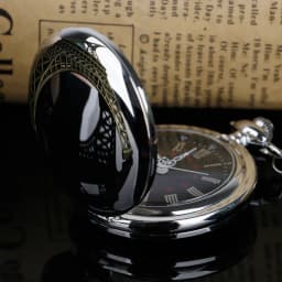 Fashion Design Fob Chain Smooth steel Quartz Pocket Watch Vintage Roman Nmber Dial Pendant Fob Watch Gifts Clock Relogio DeBolso