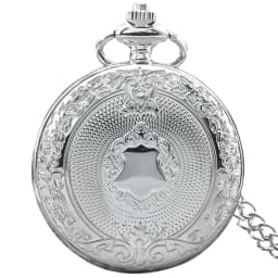 Retro Charm Neutral Fashion Roman Digital Quartz Pocket Watch Steampunk Men's and Women's Necklace Pendant Gift