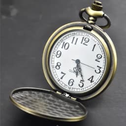 Retro Charm Neutral Fashion Compass Engraved Quartz Pocket Watch Steampunk Men's and Women's Necklace Pendant Gift