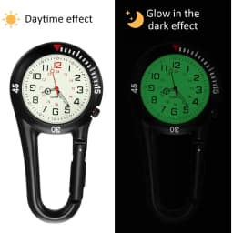 New Carabiner Clip Watches Fob Nurse Pocket Watch Medical Sports Outdoor Vintage Clock Mountaineering Sport Equipment