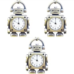 Retro Charm Neutral Fashion Robot Appearance Quartz Steampunk Pocket Watch Men's and Women's Necklace Pendant Gift